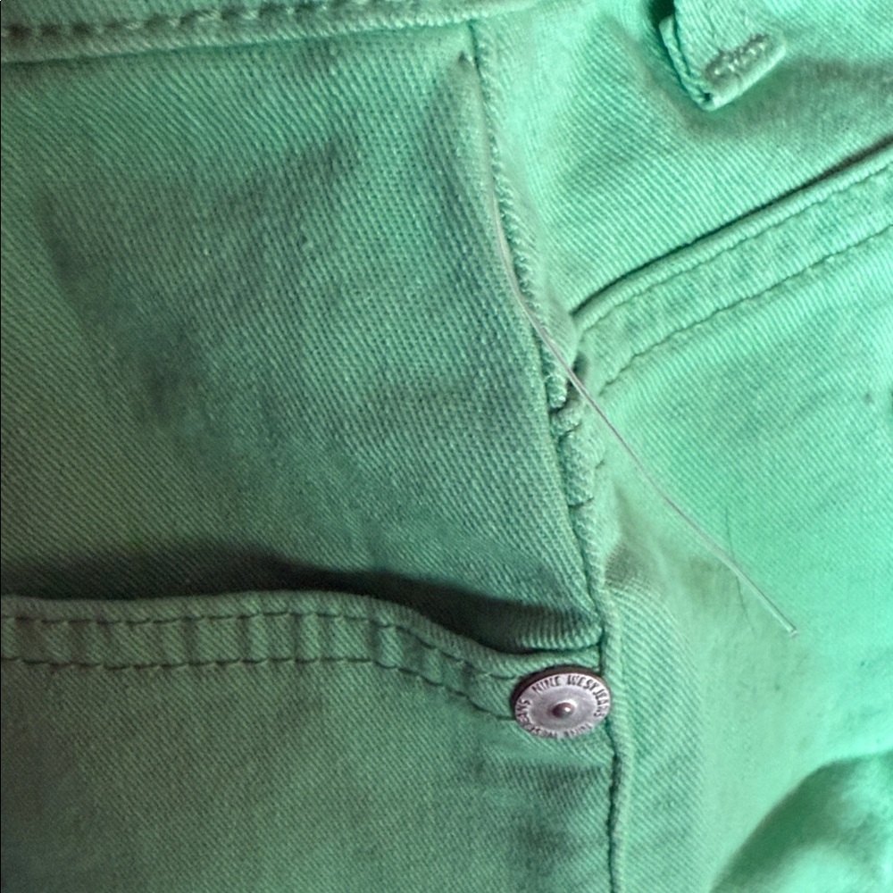 Nine West Mint Santa Monica fit Green Jean Shorts - Picture 4 of 9
